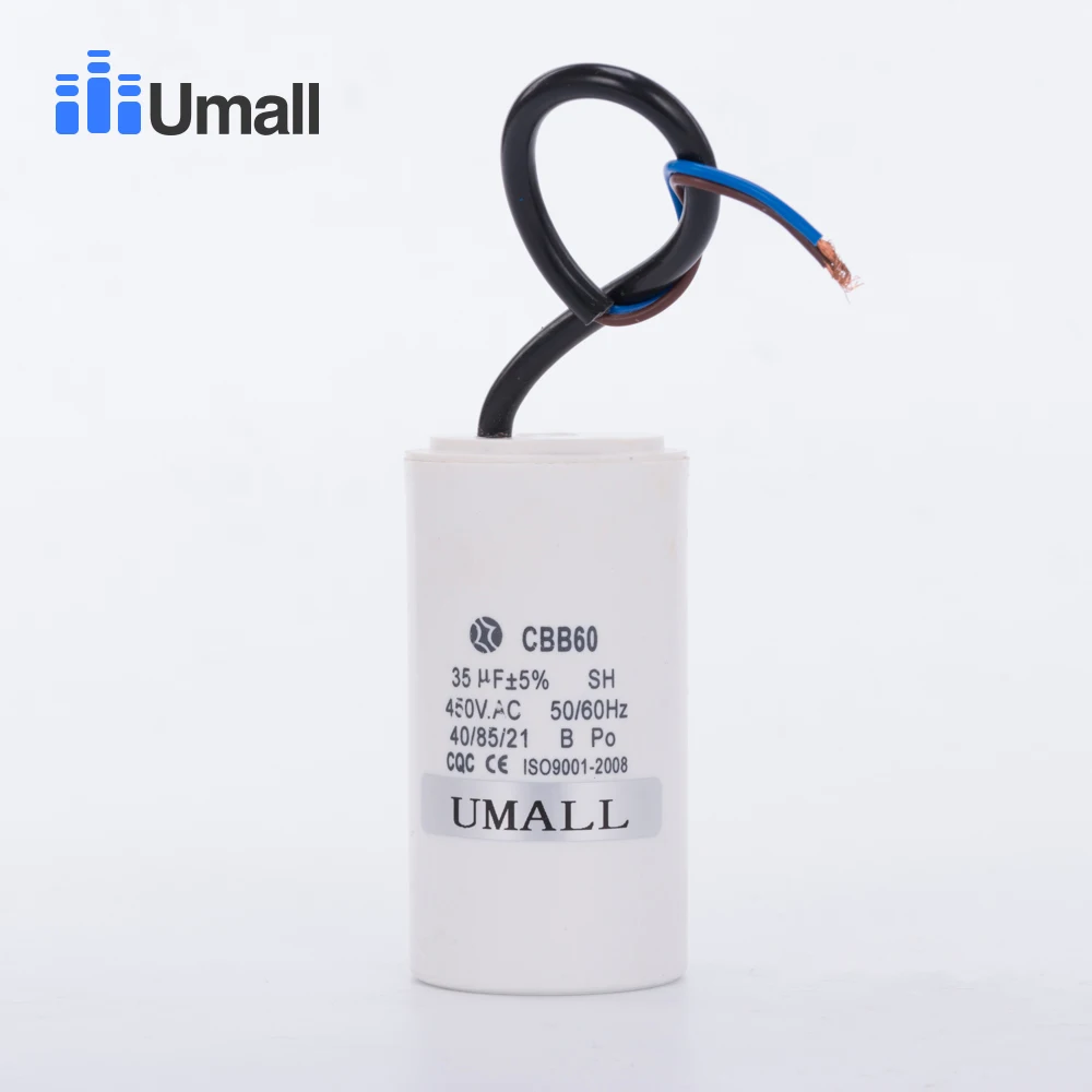 CBB60 450V 35UF Running motor start capacitor two wires for air conditioners washing machine electric machine
CBB60 450V 35UF Running motor start capacitor two wires for air conditioners washing machine electric machine
