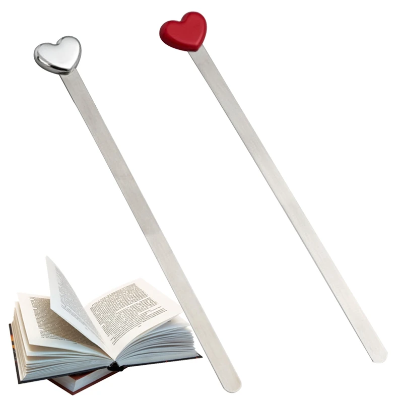 Fashion Simple Design Red Sliver Love Heart Metal Bookmarks Creative Beautiful High Quality Bookmark Gift
Fashion Simple Design Red Sliver Love Heart Metal Bookmarks Creative Beautiful High Quality Bookmark Gift
