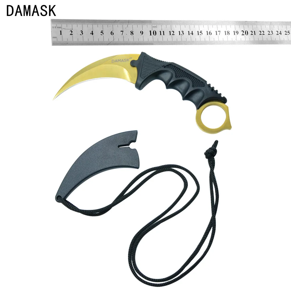 Фото Лидер продаж CS GO Counter Strike Karambit Machetes нож Damask фирменный Открытый Нескользящая ручка