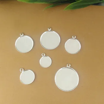 Silver tone Round Lace Pendant Setting Blank Resin Cabochon Bases Tray Bezel with Loop 12mm 14mm 16mm 18mm 20mm for DIY Findings
Silver tone Round Lace Pendant Setting Blank Resin Cabochon Bases Tray Bezel with Loop 12mm 14mm 16mm 18mm 20mm for DIY Findings