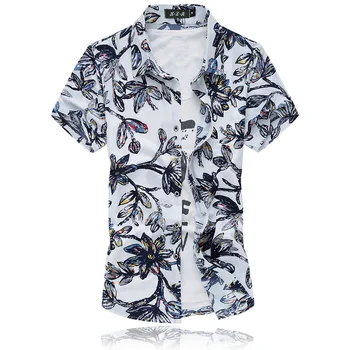 Short Sleeve Printed Hawaiian Shirt Man 2017 Summer New Fashion Floral Male Dress Shirt Slim Fit Plus Size 7XL Men's Shirt
Short Sleeve Printed Hawaiian Shirt Man 2017 Summer New Fashion Floral Male Dress Shirt Slim Fit Plus Size 7XL Men's Shirt