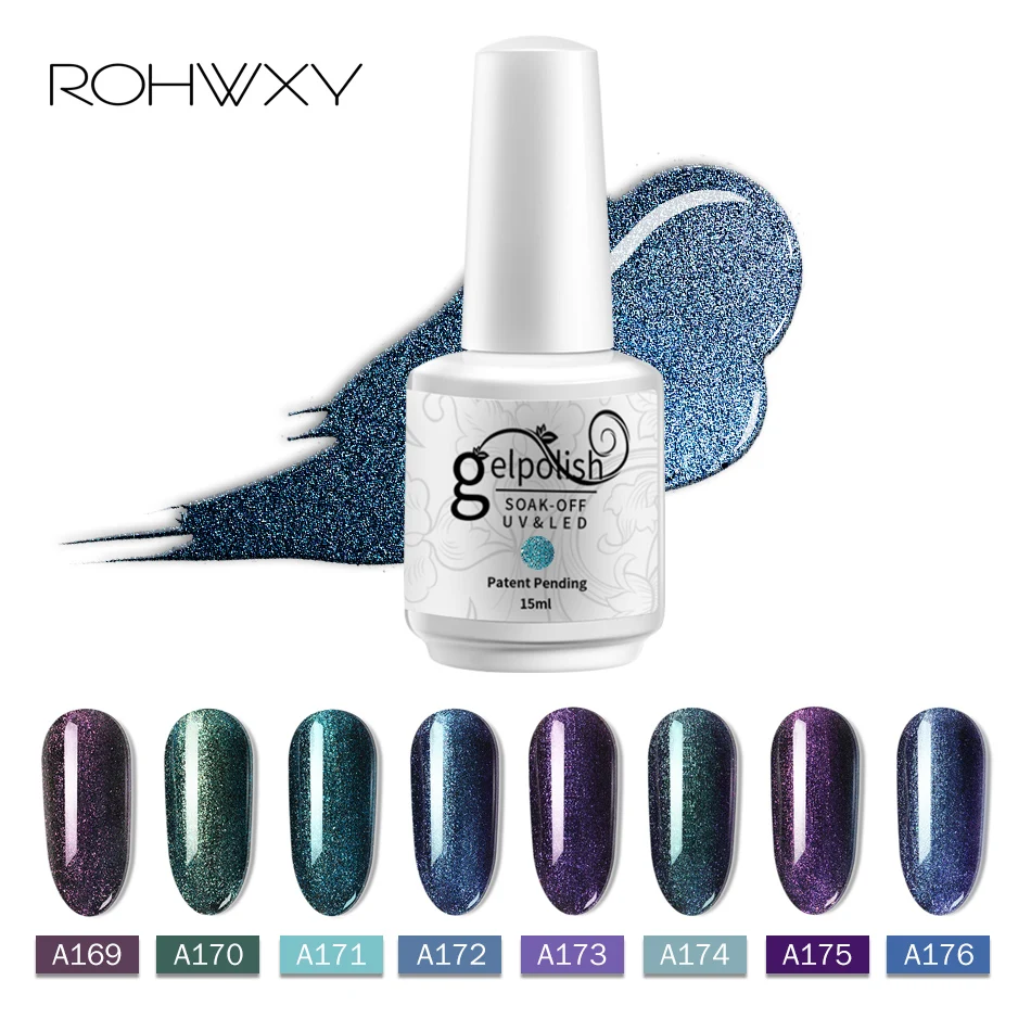 ROHWXY Chameleon Nail Gel Polish 15 ML UV LED Gel Varnish For Manicure Soak Off Lacquer Long Lasting Color Coat Painting Gel
ROHWXY Chameleon Nail Gel Polish 15 ML UV LED Gel Varnish For Manicure Soak Off Lacquer Long Lasting Color Coat Painting Gel