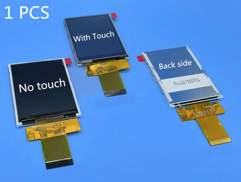 1 pcs TFT LCD LCD display touch panel 2.8inch ST7789V 8/16bit parallel port 37pin Standard interface Socket Connection type
1 pcs TFT LCD LCD display touch panel 2.8inch ST7789V 8/16bit parallel port 37pin Standard interface Socket Connection type
