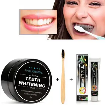 Activated Carbon Teeth Whitening Powder Toothpaste Toothbrush Oral cleaning set teeth whitening kit
Activated Carbon Teeth Whitening Powder Toothpaste Toothbrush Oral cleaning set teeth whitening kit