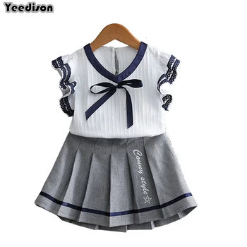 Yeedison 2018 Fashion Girls Clothes Set Summer Kids Outfits Casual 2Pcs Children Clothing Girls T-shirt Pleated Skirt Sport Suit
Yeedison 2018 Fashion Girls Clothes Set Summer Kids Outfits Casual 2Pcs Children Clothing Girls T-shirt Pleated Skirt Sport Suit
