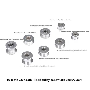 2GT16 tooth 20 teeth synchronous wheel H belt pulley idler wheel bandwidth 6MM 10MM 3D printer accessories
2GT16 tooth 20 teeth synchronous wheel H belt pulley idler wheel bandwidth 6MM 10MM 3D printer accessories
