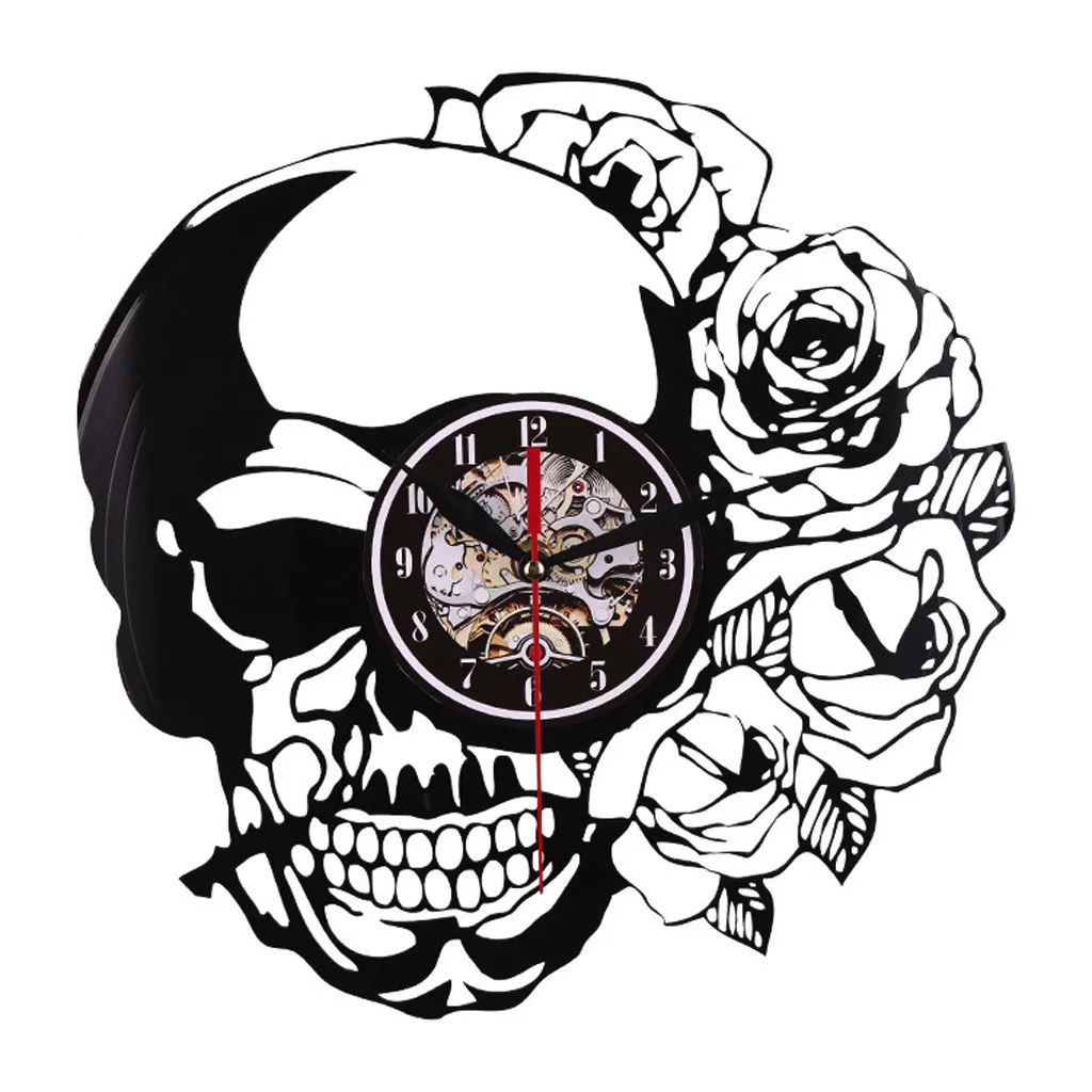 1Piece Handcarved Sugar Skull Vinyl Record LED Wall Clock Hippie Skull Wall Clock Day Of The Dead Home Decor Gift reloj de pared
1Piece Handcarved Sugar Skull Vinyl Record LED Wall Clock Hippie Skull Wall Clock Day Of The Dead Home Decor Gift reloj de pared