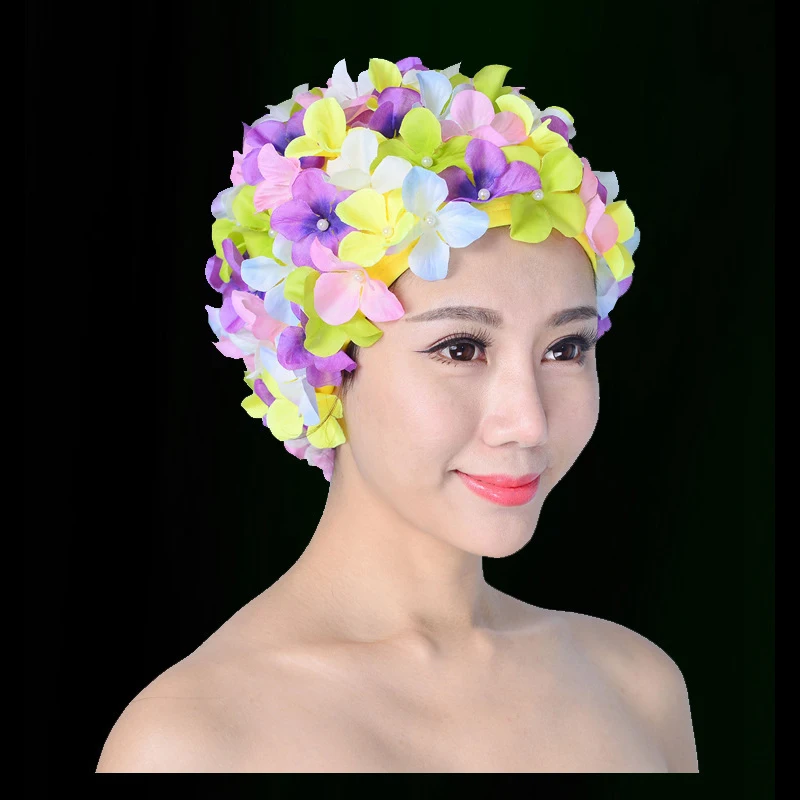 Women Colorful Flowers Swimming Cap Hot Spring Summer Water Sports Cap Beautiful Swim Pool Swim Caps Hat Free Size
Women Colorful Flowers Swimming Cap Hot Spring Summer Water Sports Cap Beautiful Swim Pool Swim Caps Hat Free Size