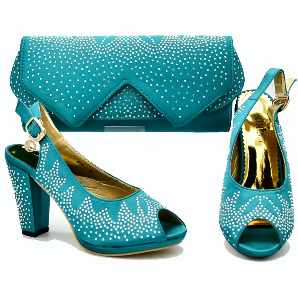 teal green pumps