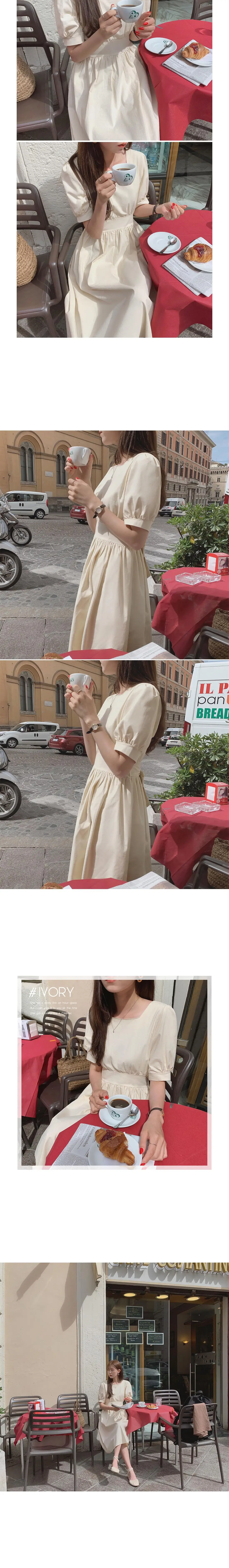 sandwich red linen dress