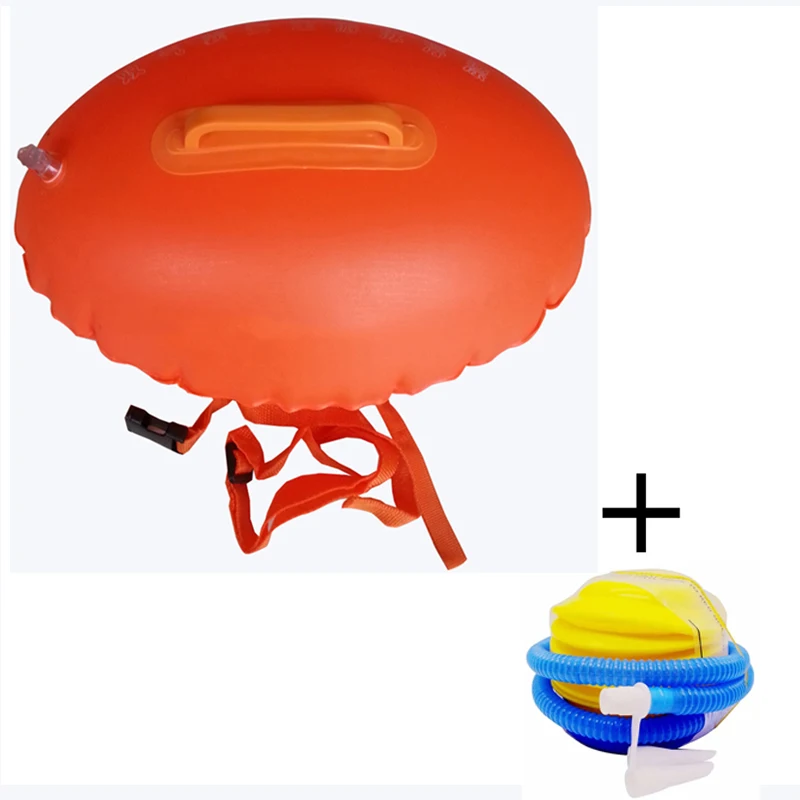 Sports Safety Swimming Device Floating Inflated Buoy Flotation For Pool Open Sea Swim Airbag with Foot Inflator | Спорт и