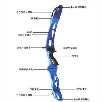 25 Inches Blue Recurve Bow Riser AM60 Magnesium Alloy Wooden Handle for Right Hand Outdoor Archery Hunting Shooting
25 Inches Blue Recurve Bow Riser AM60 Magnesium Alloy Wooden Handle for Right Hand Outdoor Archery Hunting Shooting