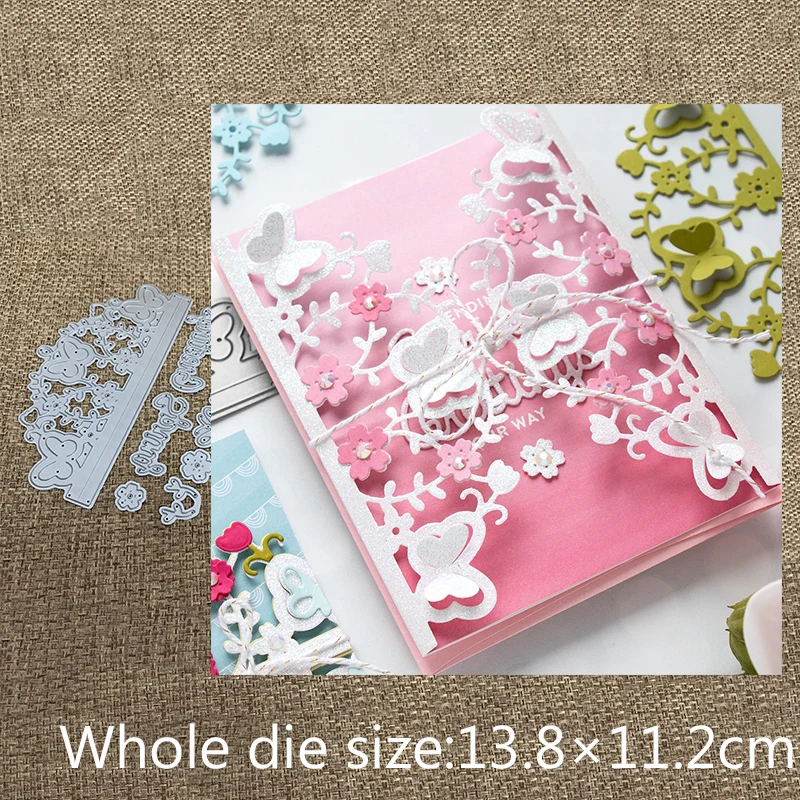 New Design Craft Metal Cutting Dies flowers Butterfly greeting card edge scrapbooking Album Paper Card Craft Embossing Die Cuts
New Design Craft Metal Cutting Dies flowers Butterfly greeting card edge scrapbooking Album Paper Card Craft Embossing Die Cuts