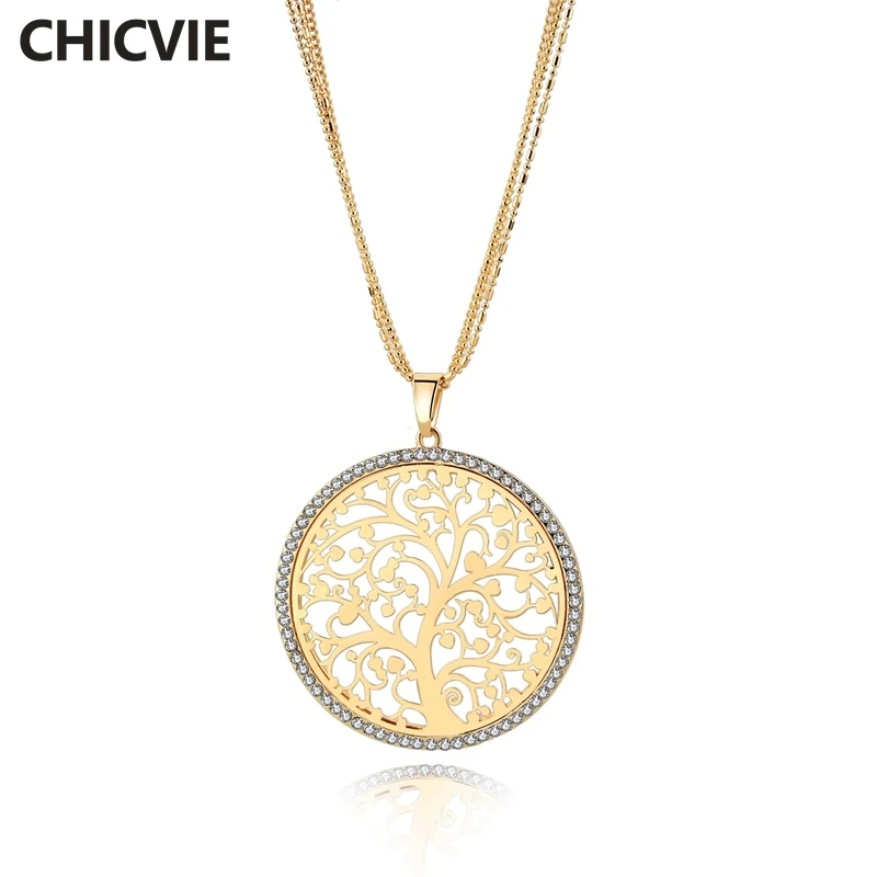 CHICVIE Gold/Silver Necklaces For Women round shape Pendant Necklace charm Jewelry long Pendants For Womens Necklace SNE170034
CHICVIE Gold/Silver Necklaces For Women round shape Pendant Necklace charm Jewelry long Pendants For Womens Necklace SNE170034