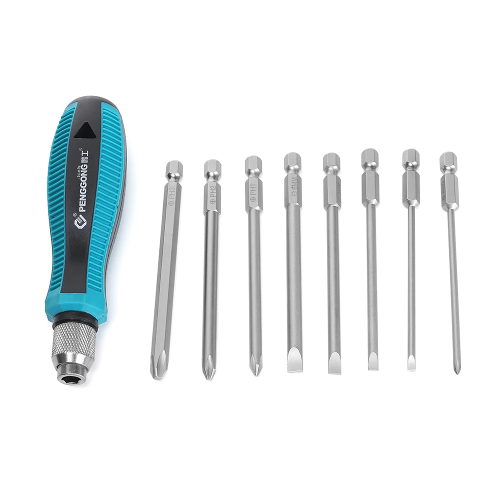 9 Pcs Universal 1/4" 6.35mm Slotted Screwdrivers Phillips With Magnetic Self-locking Metric Drill Hand Tool Set
9 Pcs Universal 1/4" 6.35mm Slotted Screwdrivers Phillips With Magnetic Self-locking Metric Drill Hand Tool Set