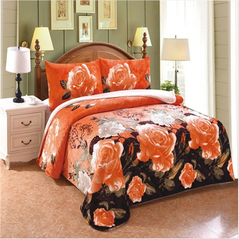 2017 Reactive printing flannelette compound lamb double carpet three-piece set of 1PC blanket / 2PC pillowcase 190*210cm
2017 Reactive printing flannelette compound lamb double carpet three-piece set of 1PC blanket / 2PC pillowcase 190*210cm