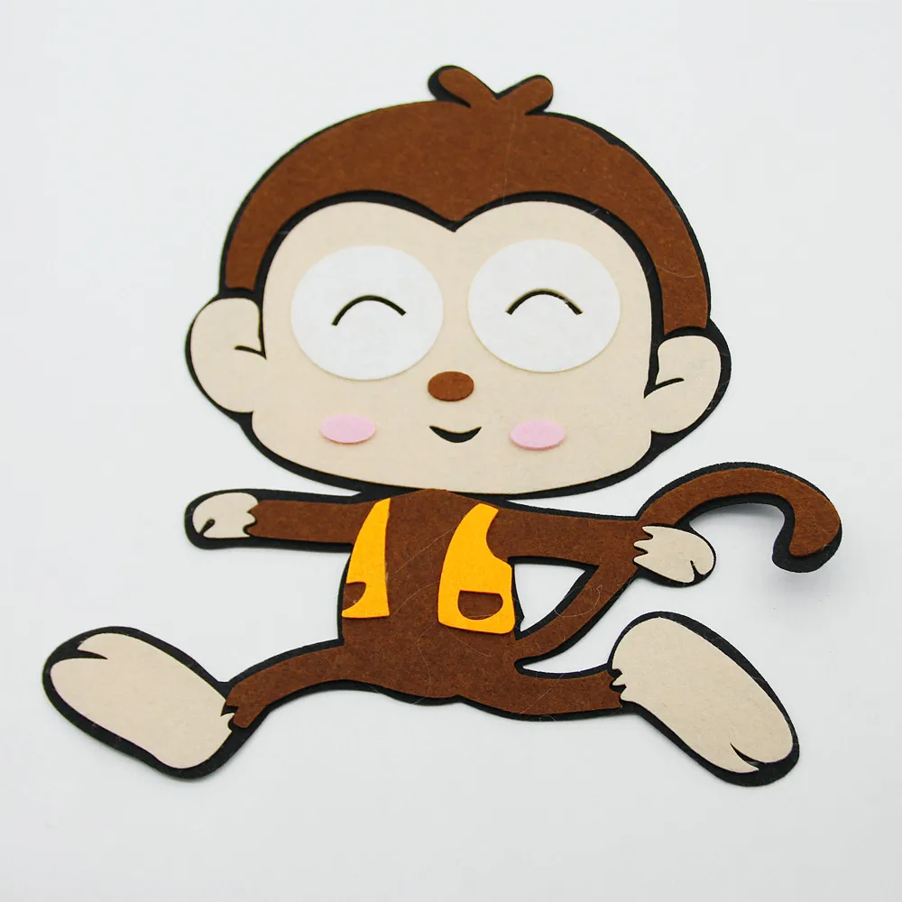 Animals Monkey Shape Free Cutting Felt Lovely Cute Fabric Material Handmade Cloth Making Kids Home Room DIY Creative Decoration
Animals Monkey Shape Free Cutting Felt Lovely Cute Fabric Material Handmade Cloth Making Kids Home Room DIY Creative Decoration