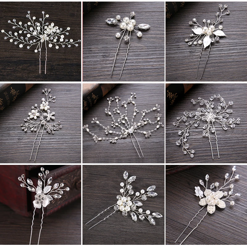 Handmade Silver Pearl Rhinestone Hair pins Wedding Hair Accessories Head Wear For Bridal Hair Jewelry For Women
Handmade Silver Pearl Rhinestone Hair pins Wedding Hair Accessories Head Wear For Bridal Hair Jewelry For Women