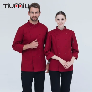 Black White High Quality Chef Uniform Long-sleeve Double Breasted Kitchen Cook Clothes with Pocket Bakery Restaurant Chef Jacket
Black White High Quality Chef Uniform Long-sleeve Double Breasted Kitchen Cook Clothes with Pocket Bakery Restaurant Chef Jacket