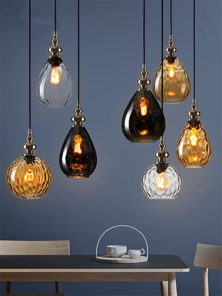 Подвесные светильники E27 в скандинавском стиле ручной работы из гофрированного