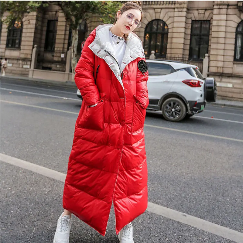 Winter Woman Coats 2019 X- Long Jacket Thick Down Feather Padded Clothes Harajuku Style Bread Service Women' Winter Jacket 169
Winter Woman Coats 2019 X- Long Jacket Thick Down Feather Padded Clothes Harajuku Style Bread Service Women' Winter Jacket 169