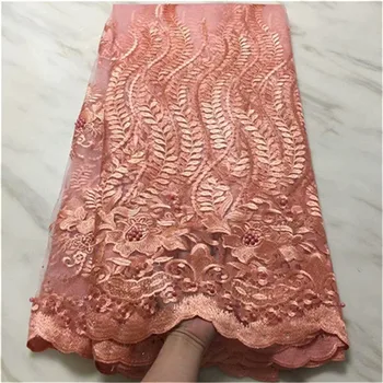 African lace fabric 2018 high quality lace french fabric with stones latest beaded lace fabric for nigerian wedding 5yards/lot
African lace fabric 2018 high quality lace french fabric with stones latest beaded lace fabric for nigerian wedding 5yards/lot