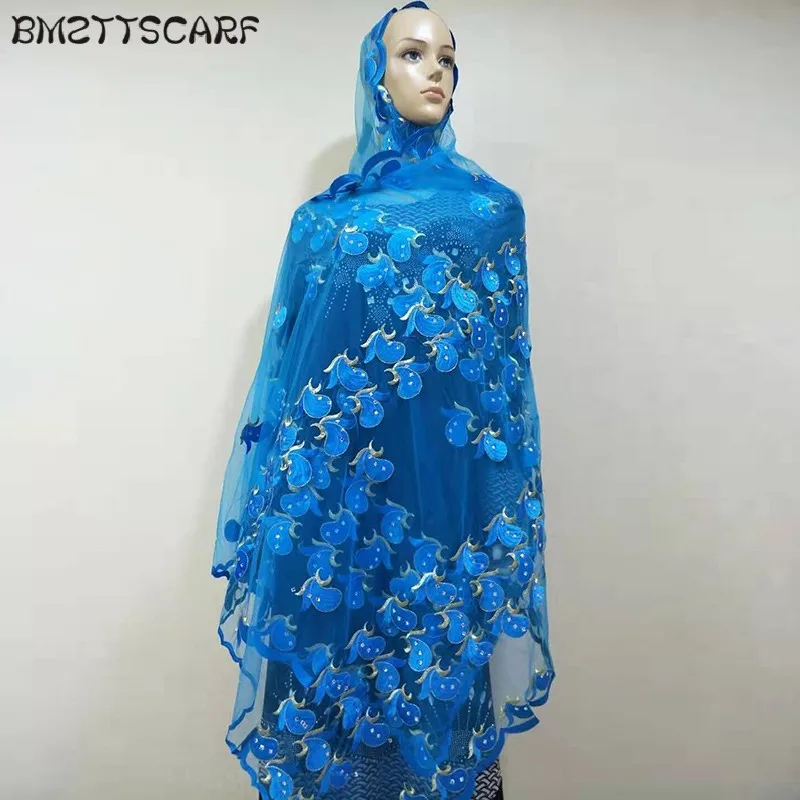 African Women Scarf Good Quality Plain Embroidery with Stones Soft Net Scarf for Headscarf Wraps Pashmina BM805
African Women Scarf Good Quality Plain Embroidery with Stones Soft Net Scarf for Headscarf Wraps Pashmina BM805