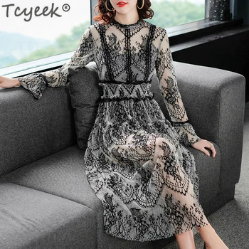 Tcyeek Black Vintage Dress Women Summer Lace Mesh Dress Long Elegant Party Dresses Maxi Slim Vestidos De Fiesta 2019 LWL1681
Tcyeek Black Vintage Dress Women Summer Lace Mesh Dress Long Elegant Party Dresses Maxi Slim Vestidos De Fiesta 2019 LWL1681