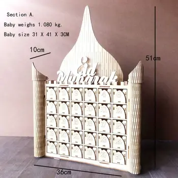 Wooden MDF Muslim Eid Mubarak Ramadan Sign Advent Calendar Countdown House Drawer Party DIY Decoration
Wooden MDF Muslim Eid Mubarak Ramadan Sign Advent Calendar Countdown House Drawer Party DIY Decoration