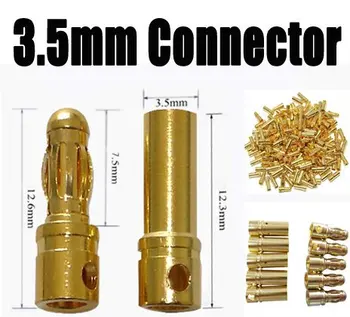 100 pairs / lot Hot Sale 3.5mm Gold Plating Bullet Banana Connector Plug for RC Battery DU0082
100 pairs / lot Hot Sale 3.5mm Gold Plating Bullet Banana Connector Plug for RC Battery DU0082