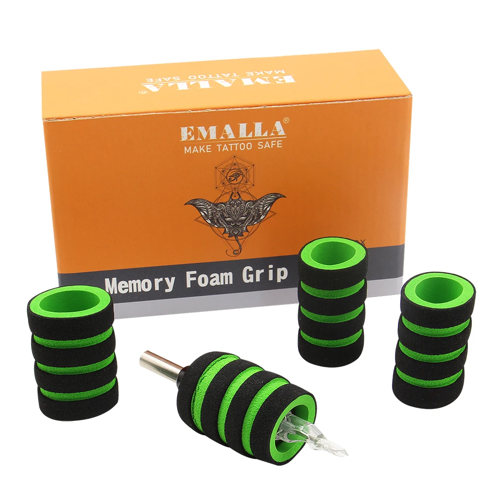 EMALLA 20pcs Disposable Sterilized 22mm Packaged Memory Foam Grip Covers for Stainless Steel or Disposable TattooTube Grip
EMALLA 20pcs Disposable Sterilized 22mm Packaged Memory Foam Grip Covers for Stainless Steel or Disposable TattooTube Grip