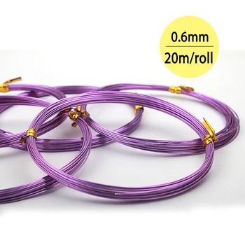 0.6mm*20m/ps 22 gauge Purple Gold Orange Green Plated Aluminum Jewellery Making Wire Craft Soft Anodized Aluminium Wire Coil
0.6mm*20m/ps 22 gauge Purple Gold Orange Green Plated Aluminum Jewellery Making Wire Craft Soft Anodized Aluminium Wire Coil