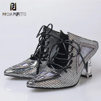 Prova Perfetto 2018 Snake Pattern Real leather High Heels Shoe Women Pumps Pointed Toe Cross-tied Rhinestones Heel Ladies Shoes
Prova Perfetto 2018 Snake Pattern Real leather High Heels Shoe Women Pumps Pointed Toe Cross-tied Rhinestones Heel Ladies Shoes