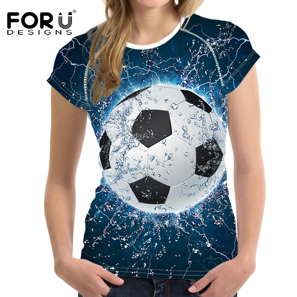 FORUDESIGNS Sport T-shirt Women for Gym Women's Shirt 3D Football Printing Quick Dry Fitness for Yoga Women Tops and Blouses
FORUDESIGNS Sport T-shirt Women for Gym Women's Shirt 3D Football Printing Quick Dry Fitness for Yoga Women Tops and Blouses