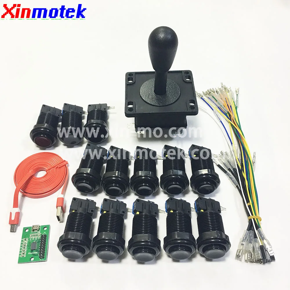 DIY Arcade Game Controller Kit XM-08 for PC PS3 Raspberry Pi, Including Zero Delay USB Encoder Board,Buttons,HAPP Style Joystick
DIY Arcade Game Controller Kit XM-08 for PC PS3 Raspberry Pi, Including Zero Delay USB Encoder Board,Buttons,HAPP Style Joystick