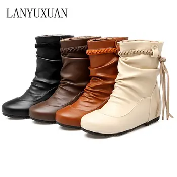 2017 Big size 30-52 Botas Mujer Winter Boots New Round Toe Buckle Boots For Women Sexy Ankle Fashion Winter Shoes Casual 504
2017 Big size 30-52 Botas Mujer Winter Boots New Round Toe Buckle Boots For Women Sexy Ankle Fashion Winter Shoes Casual 504