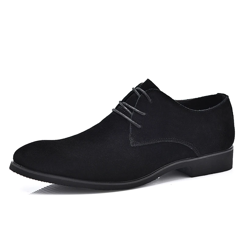 designer suede genuine leather men shoes italian formal male footwear elegant wedding work flats man dress oxford shoes for men (1)