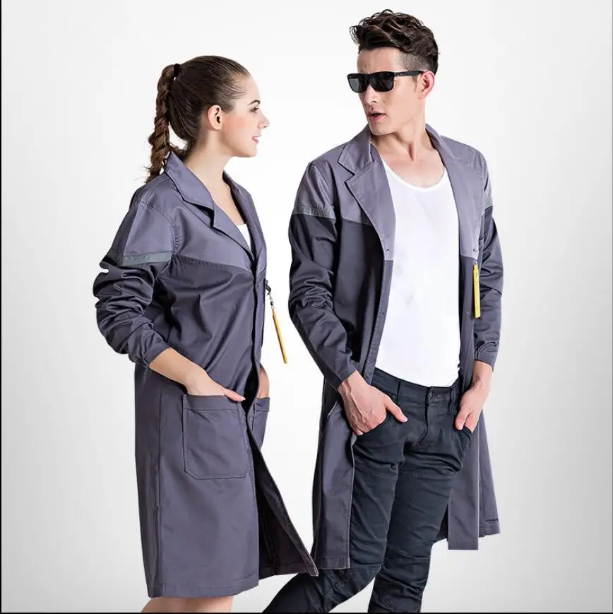S -3xl Autumn And Winter Long-sleeved Men And Women Stitching Food Factory Coat Long Robes Workshop Work Wear Uniform Clothing
S -3xl Autumn And Winter Long-sleeved Men And Women Stitching Food Factory Coat Long Robes Workshop Work Wear Uniform Clothing