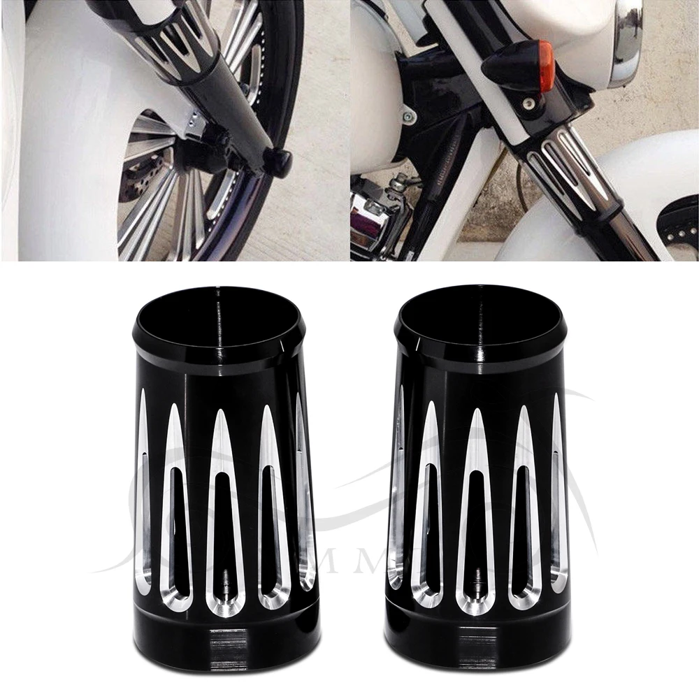 Black CNC Edge Cut Front Fork Boot Slider Covers For Harley Touring Turing And Trike Models Road King Street Electra Glide
Black CNC Edge Cut Front Fork Boot Slider Covers For Harley Touring Turing And Trike Models Road King Street Electra Glide