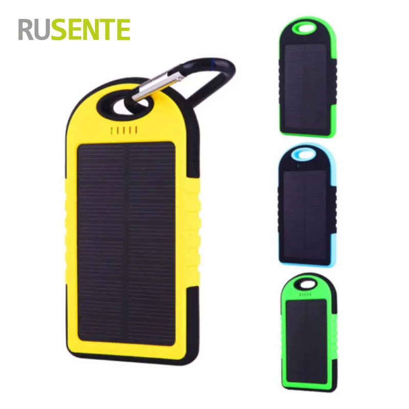 High quality Portable Dual USB Solar font b Power b font font b Bank b font