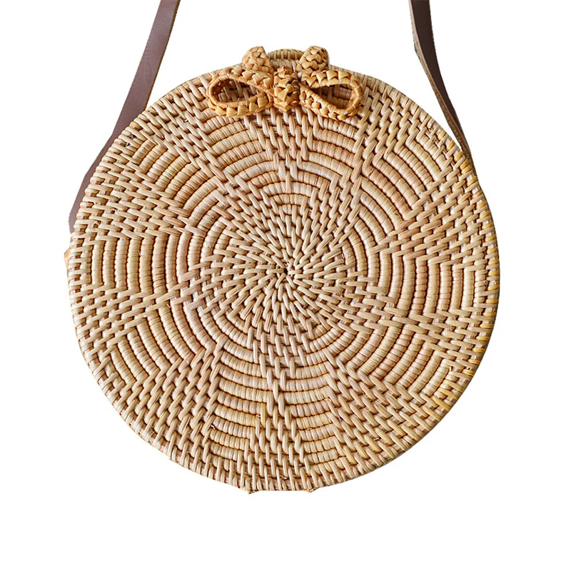 Beach Bag Round Straw Bag Crossbody Handbag Bowknot Flower Pattern Knitted Woven Rattan Rope Handmade Summer Women Handbag Boho
Beach Bag Round Straw Bag Crossbody Handbag Bowknot Flower Pattern Knitted Woven Rattan Rope Handmade Summer Women Handbag Boho