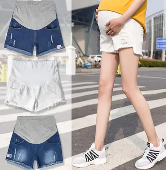 Pregnant Women's Shorts Summer Wear Tall waist Denim Shorts Summer Wear New Broken Hole Leggings Loose Pants Maternity Clothes
Pregnant Women's Shorts Summer Wear Tall waist Denim Shorts Summer Wear New Broken Hole Leggings Loose Pants Maternity Clothes