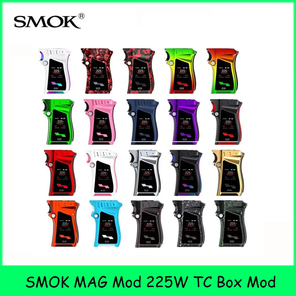 Electronic Cigarette Original SMOK MAG Mod 225W TC Box Mod right hand fit 18650 Vaporizer SMOK Vape Mag Mod vs Alien Mod
Electronic Cigarette Original SMOK MAG Mod 225W TC Box Mod right hand fit 18650 Vaporizer SMOK Vape Mag Mod vs Alien Mod