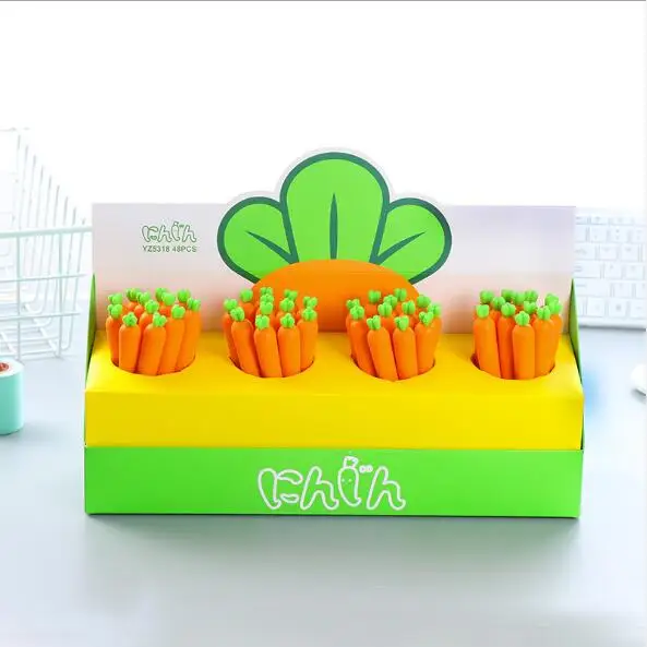 1 Piece Creative Kawaii Silicon Carrot Black Ink Gel Pen Cartoon Vegetable Students Writing Sign Pen School Office Stationery
1 Piece Creative Kawaii Silicon Carrot Black Ink Gel Pen Cartoon Vegetable Students Writing Sign Pen School Office Stationery