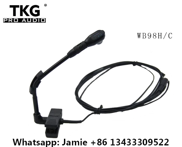 TKG WB98H/C musical Instrument Microphone 3 Pin Mini XLR TRUMPET MIC microphine Brass Woodwinds
TKG WB98H/C musical Instrument Microphone 3 Pin Mini XLR TRUMPET MIC microphine Brass Woodwinds