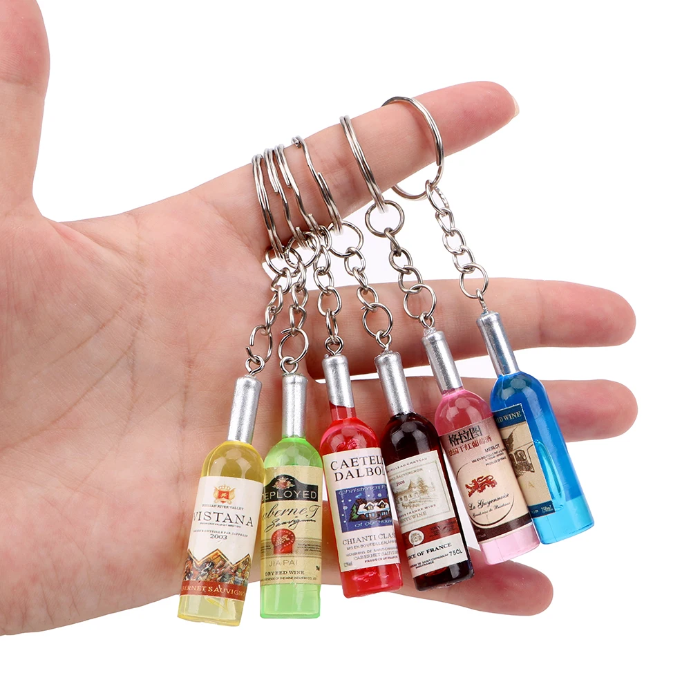 Car Keychain Auto Key Rings Wine Bottle Key Chains Holder Handmade Resin Keyring Car-styling Women/Men's Fashion 2018 New
Car Keychain Auto Key Rings Wine Bottle Key Chains Holder Handmade Resin Keyring Car-styling Women/Men's Fashion 2018 New