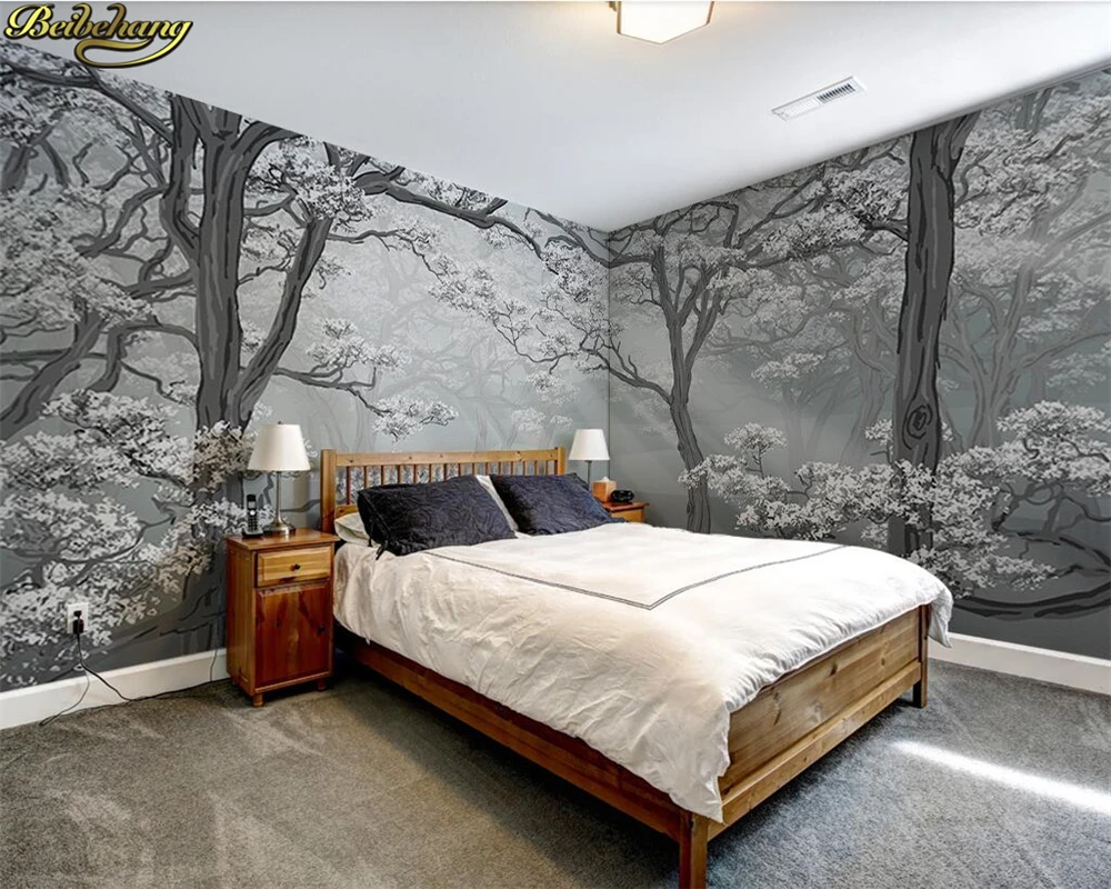 beibehang Custom Large Mural Wallpaper 3D Nordic Hand Painted Medieval Forest Abstract Woods Landscape Background Wall paper 
beibehang Custom Large Mural Wallpaper 3D Nordic Hand Painted Medieval Forest Abstract Woods Landscape Background Wall paper