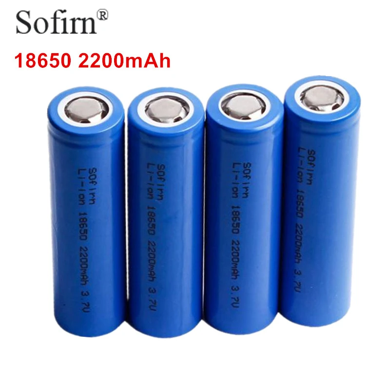 Sofirn 3.7V 2200mAh 18650 Battery Lithium Rechargeable Battery Li-ion 18650 10C Flat Top High Drain Batteries for Toys/Flashligh
Sofirn 3.7V 2200mAh 18650 Battery Lithium Rechargeable Battery Li-ion 18650 10C Flat Top High Drain Batteries for Toys/Flashligh