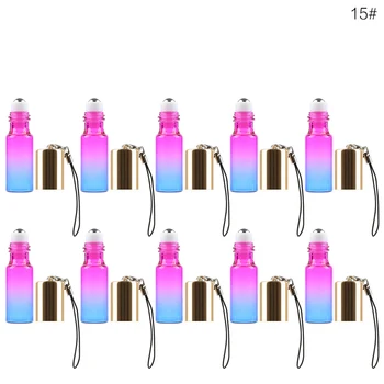 10pcs 5ML Gradient Color Thick Glass Roll On Essential Oil Empty Parfum Bottles Roller Refillable Bottle Travel Use Necessaries
10pcs 5ML Gradient Color Thick Glass Roll On Essential Oil Empty Parfum Bottles Roller Refillable Bottle Travel Use Necessaries