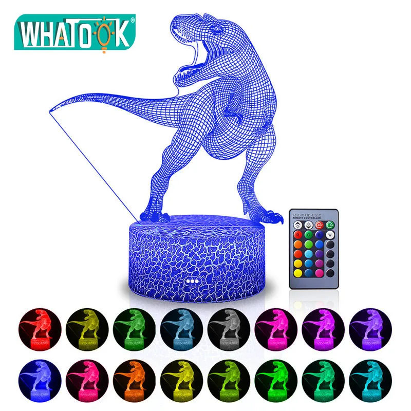 Remote 3D Night Light Dinosaur LED Desk Nightlight Lighting Decor Table Lamp Baby Kids Child Birthday Holiday Girl Friend Gift
Remote 3D Night Light Dinosaur LED Desk Nightlight Lighting Decor Table Lamp Baby Kids Child Birthday Holiday Girl Friend Gift